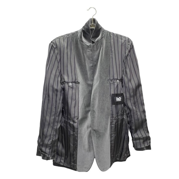 Dolce & Gabbana Gray Velvet Blazer Men’s Euro Size 50 = US 40 Sports Jacket Coat - Picture 6 of 15